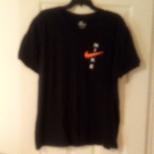 Nike Men's Black T-Shirt with Logo XXL